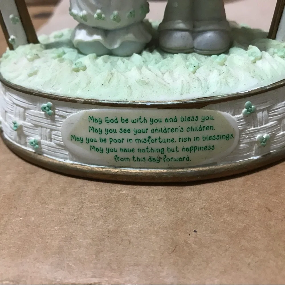 Precious Moments Wedding Couple Cake Topper - White and Cream